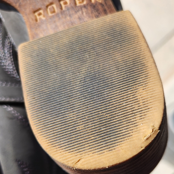 Roper Gray Ankle Booties with Western Flair - Picture 7 of 8